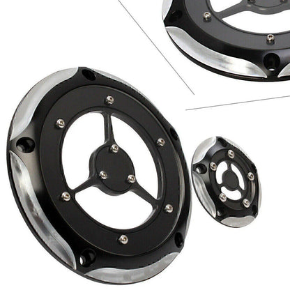 Timing Cover for Harley Road King Electra Glide Softail Chrome & Black