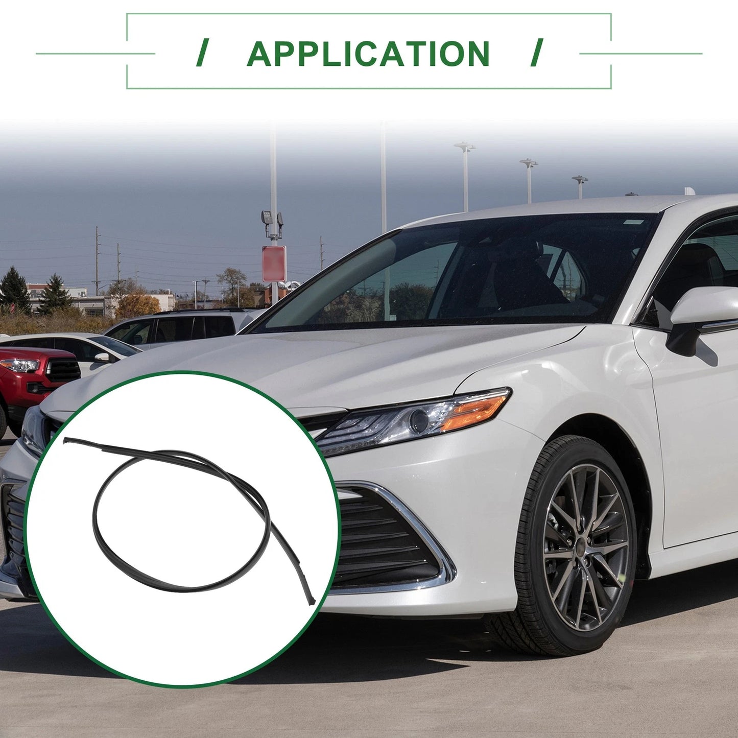 Right Side Roof Sealing Strip Sunroof Trim No. 7555506130 for Toyota Camry (2018–2022)