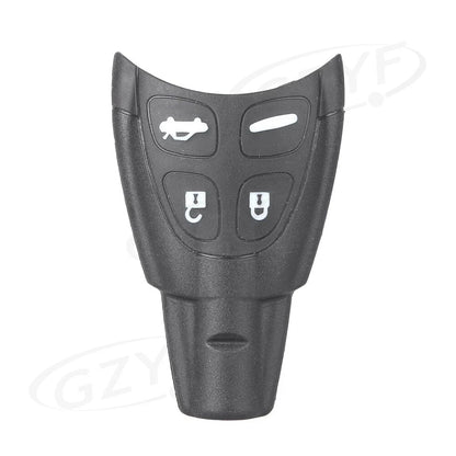 4 x Key Shell Fob Cover for Saab 9-3 Sport Car (2003-2011) Black