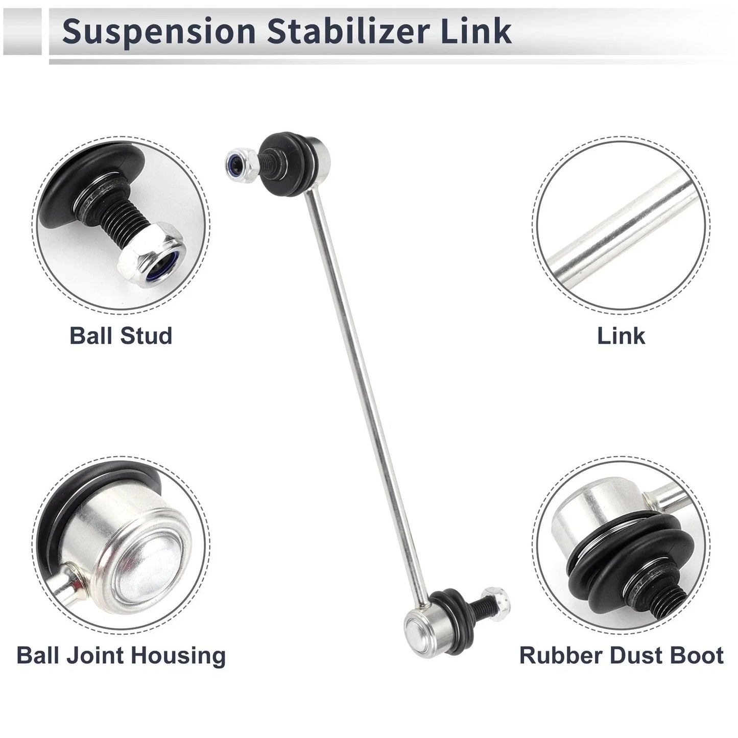 Front Stabilizer Bar Links with 2 x Bushings for GMC Terrain (2010-2012)