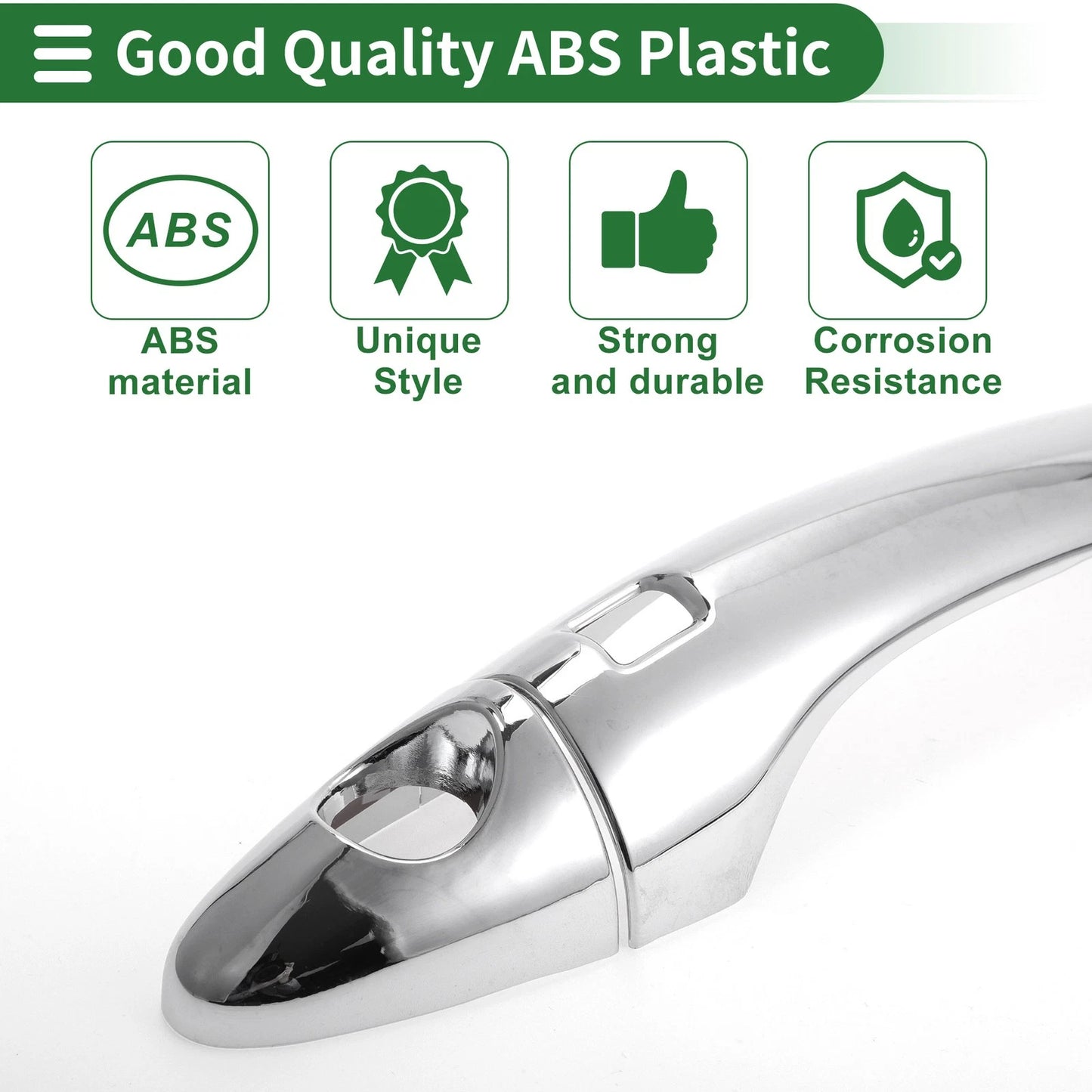 Door Handle Cover Trim for KIA Optima K5 (2011–2020) - Silver Tone