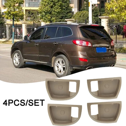 4Pcs Inside Door Handle Trim Cover for Hyundai Santa Fe (2007–2012)