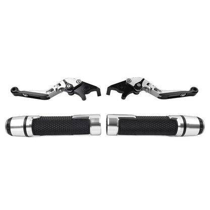 CNC Brake Clutch Levers Set for Kawasaki Ninja 650R Z650 (2006–2023) Silver