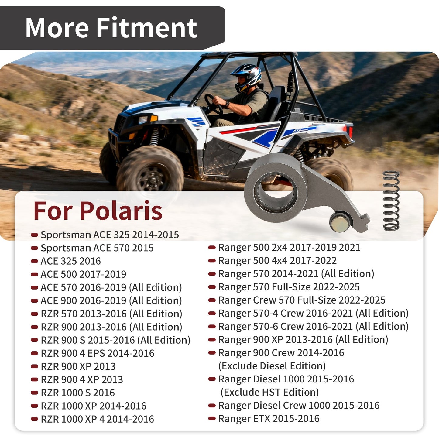 Drive Train Roller Pawl for Polaris Ranger Diesel Crew ETX (2015–2016)