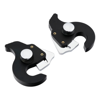 Sissy Bar Luggage Rack Docking Latch Clip Kit for Harley Touring FLHR Black