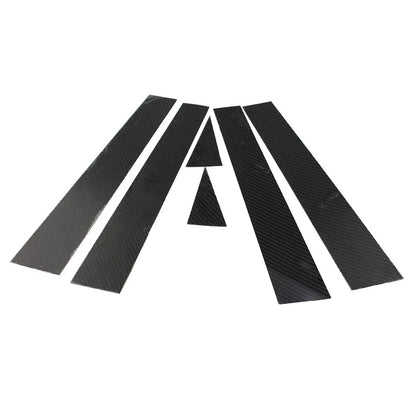6 x Exterior Door Window B Pillar Post Cover Trim for Audi A3 (2014-2018)