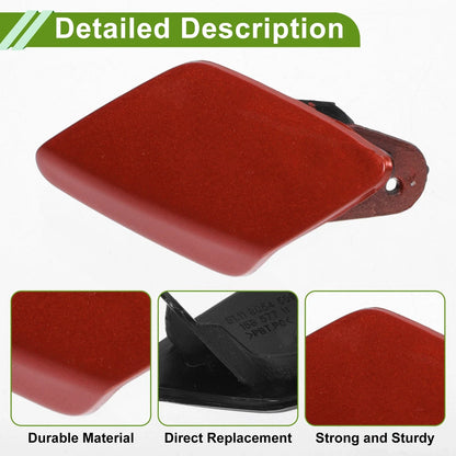 Front Left Washer Nozzle Cover Cap for BMW 428i Red (2014-2016)