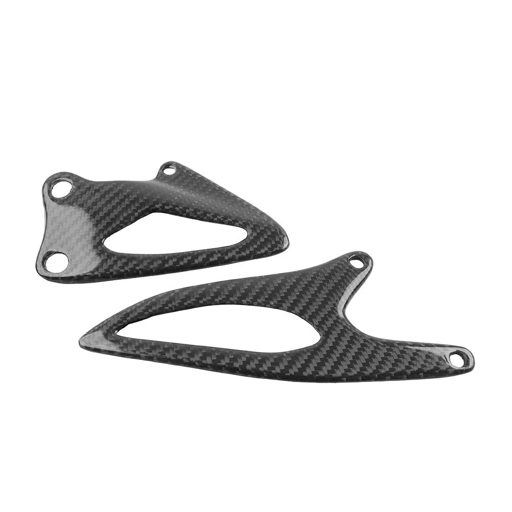 Carbon Fiber Footrest Heel Guards for Yamaha R1 (2020–2023)
