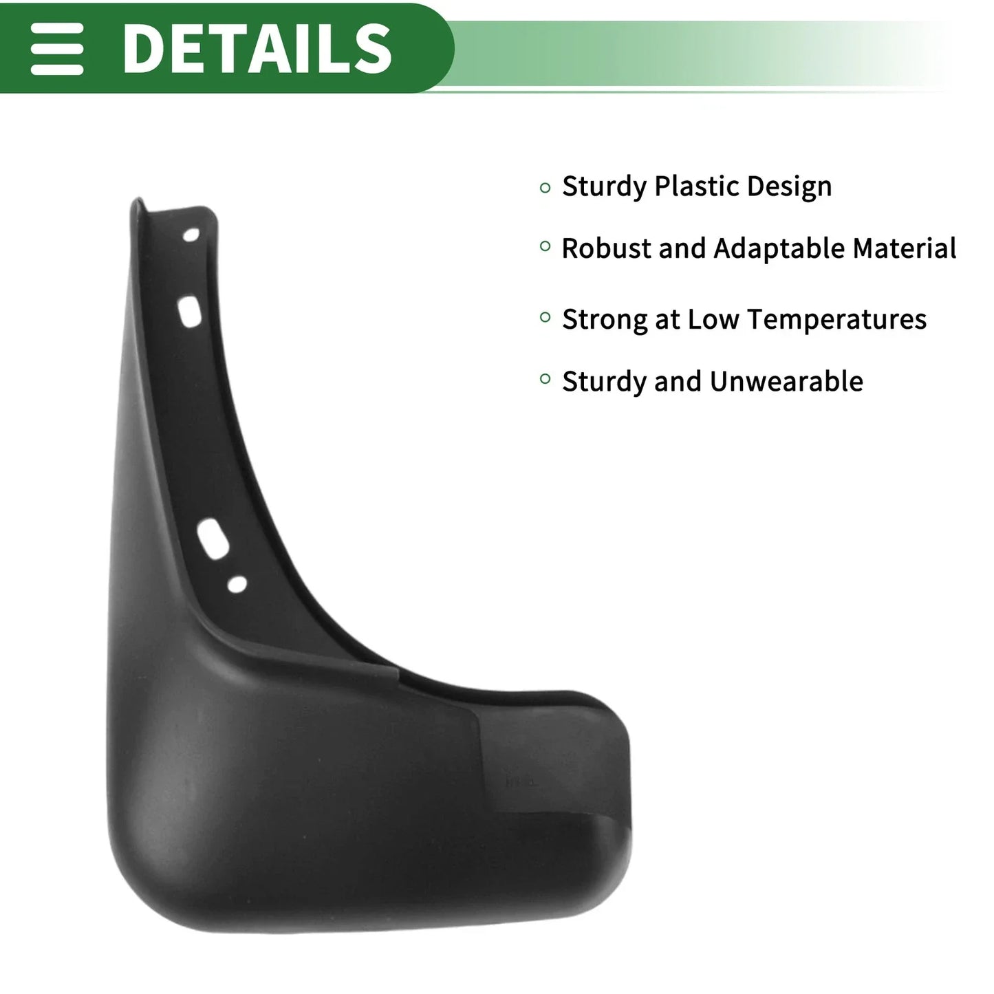 Mud Flaps Splash Guards for Chevrolet Malibu (2012-2015) with Mount Accessories