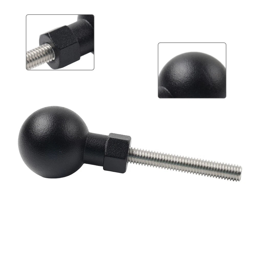 Universal Motorcycle Ball Head Base GPS Phone Holder Bracket for M6x50mm
