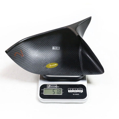 1 Pair Matte Carbon Fiber Rear Side Mirror Covers for Tesla Model Y (2020-2023)