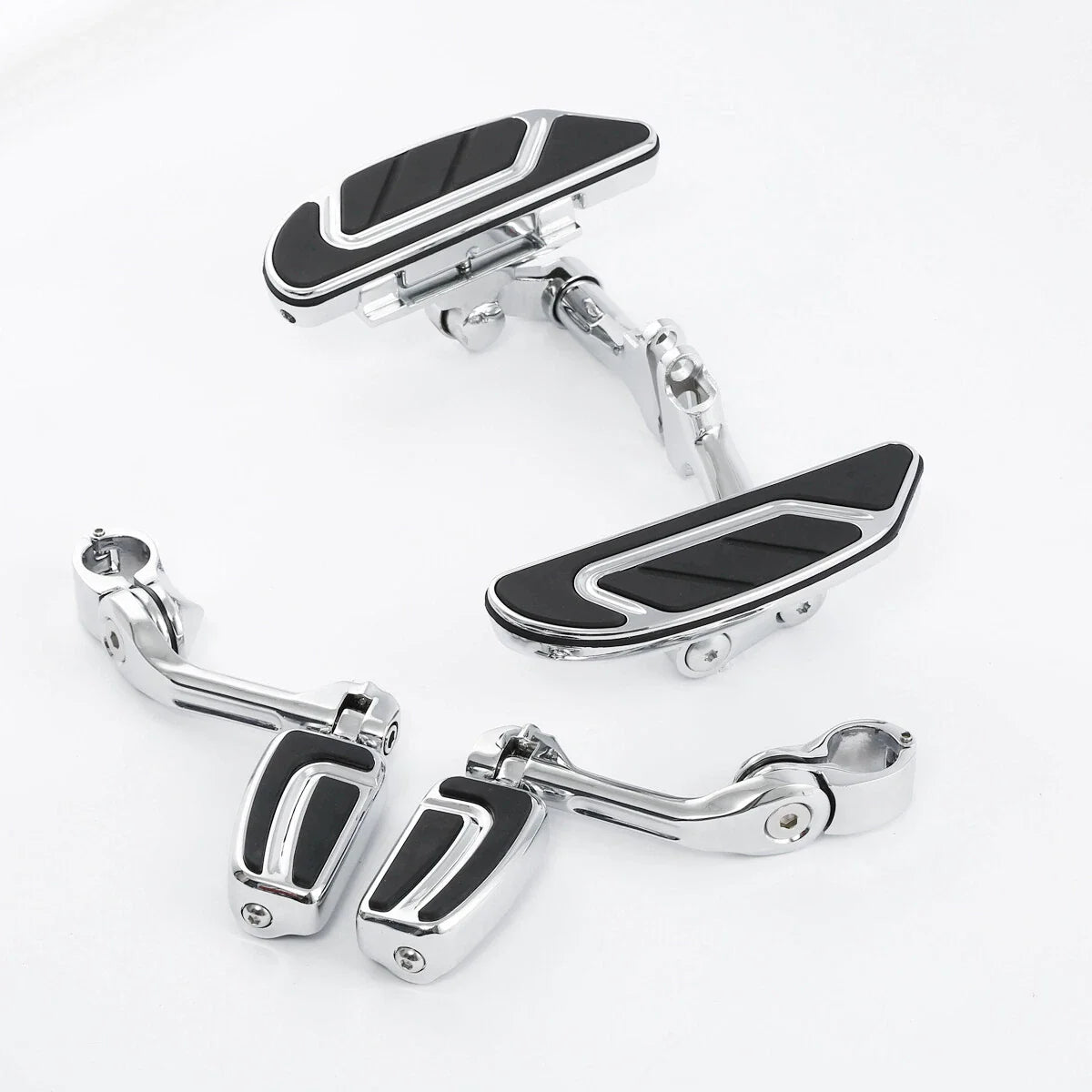 Long Angled Floorboards & Footpegs for Harley Touring (1993 - 2025)