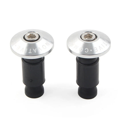 7/8" Handlebar End Weights Grips Cap Plugs for Dirt Bike Motor Silver