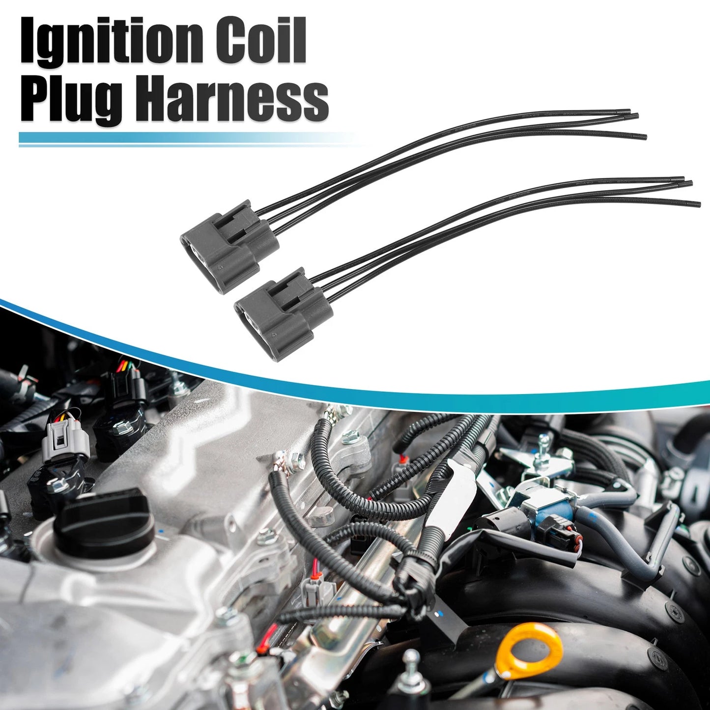 Set of 4 Ignition Coil Connectors for Nissan Frontier Titan (2005–2017)