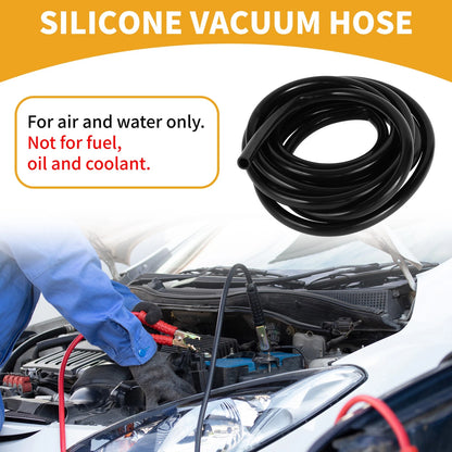 15FT 1/2" Silicone Vacuum Tubing Hose for Air and Water
