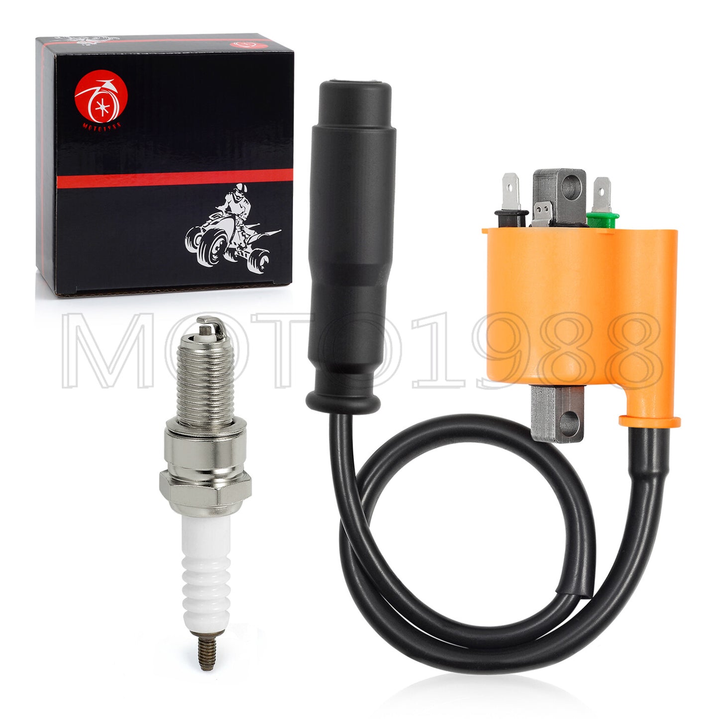 Ignition Coil Pack and Spark Plug Set for Kawasaki Teryx4 800 (2014–2022)