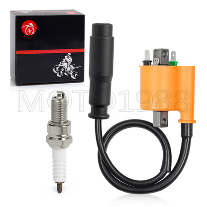 Ignition Coil Pack and Spark Plug Set for Kawasaki Teryx4 800 (2014–2022)