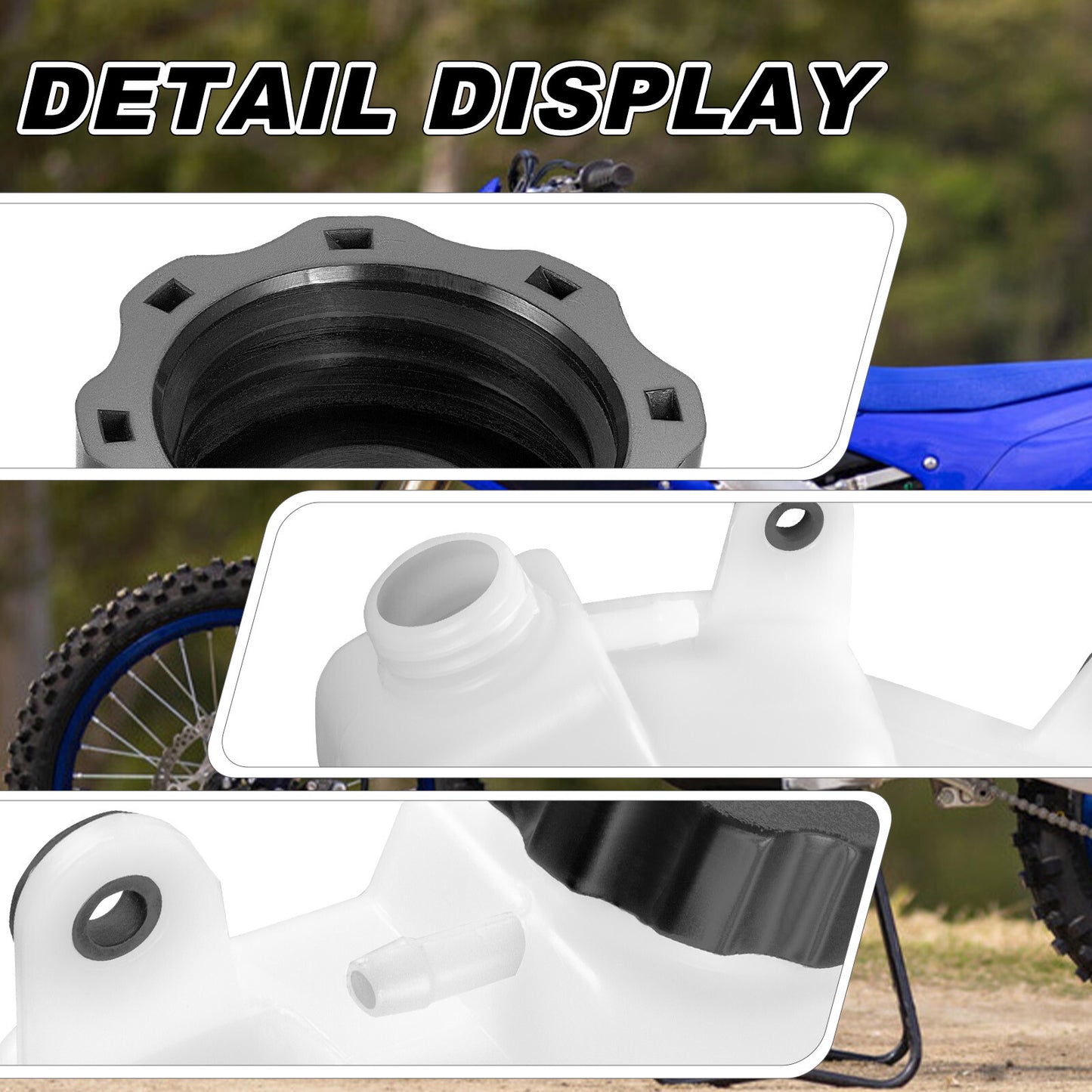 Overflow Coolant Radiator Bottle for Yamaha Rhino 450 660 (2004–2009)