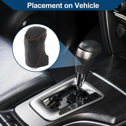 Gear Shift Knob Cover for Chevrolet Equinox (2010–2017) Black Carbon Fiber