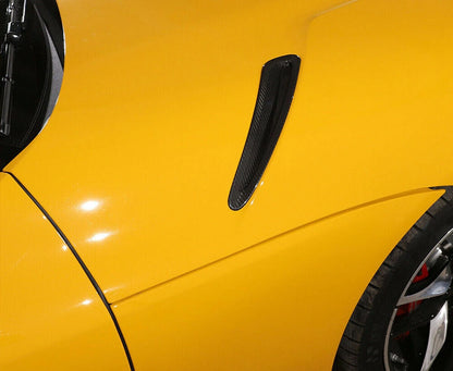 1 Pair Carbon Fiber Side Air Vent Trim Cover for Toyota Supra (2019-2022)