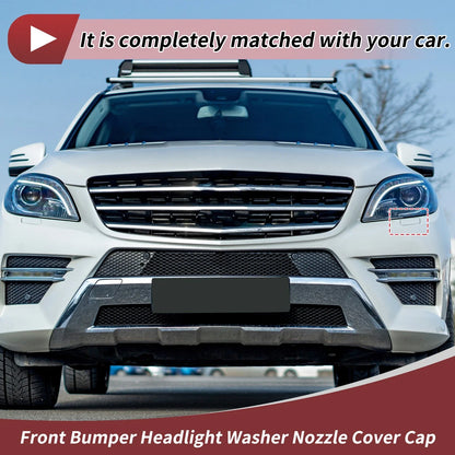 Front Left Bumper Headlight Washer Nozzle Cover for Mercedes-Benz ML250 (2012-2015)