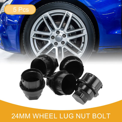 Wheel Lug Nut Bolts for Chevrolet Camaro (1997-2002) - 5 Pcs Plastic Black