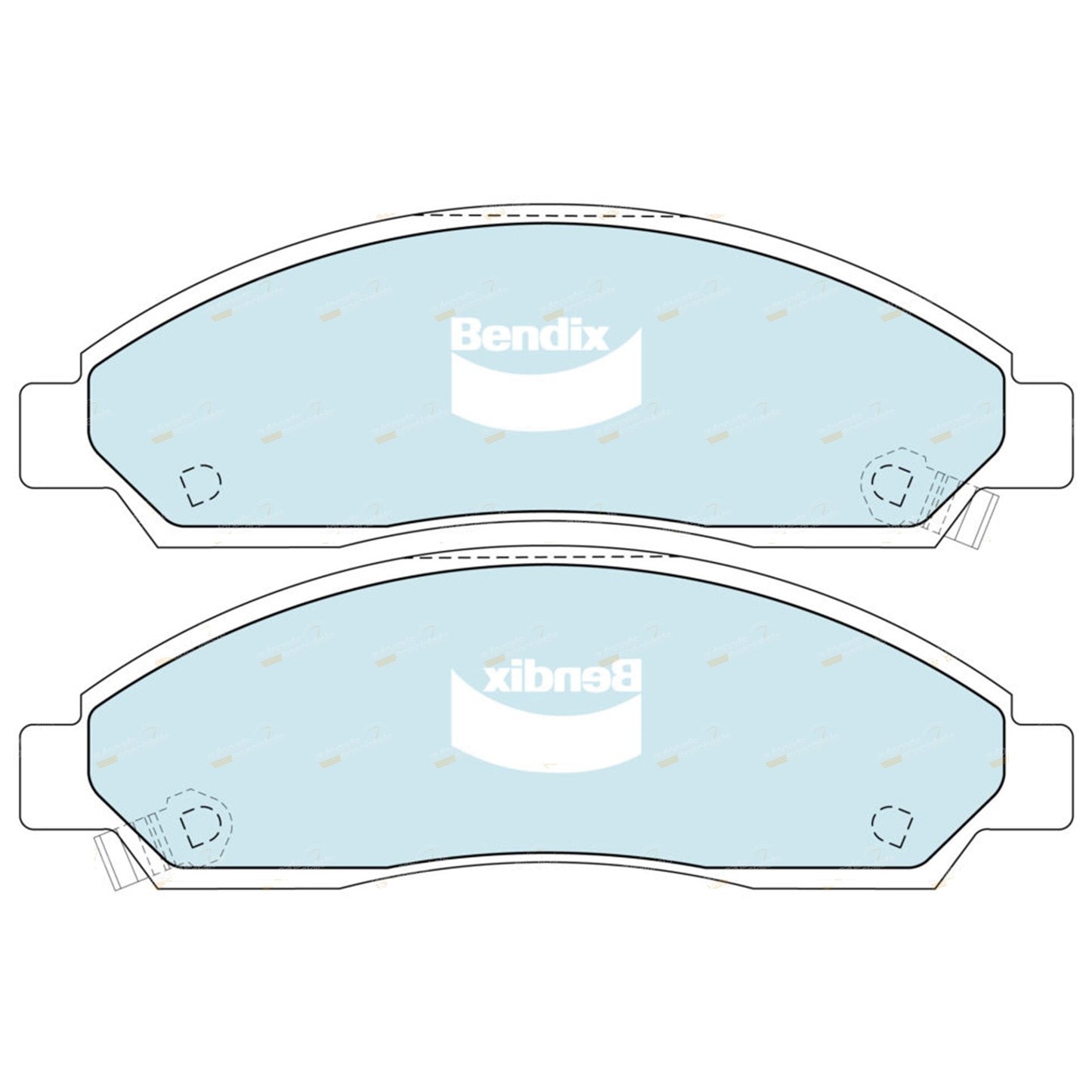 Set of 4 Front Disc Brake Pads for Holden Rodeo RA (2003–2005)