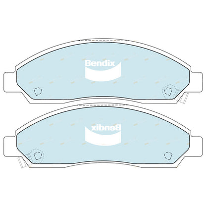 Set of 4 Front Disc Brake Pads for Holden Rodeo RA (2003–2005)