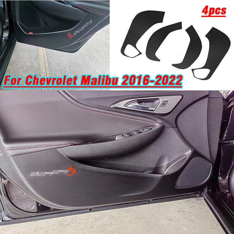 Carbon Fiber / Anti-Kick Panel Sticker Inner Door for Chevrolet Malibu (2016-2022)