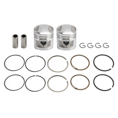 2X Finished Piston Kit 44.25mm for Honda CA125 CM125 CD125T CBT125 (1982–1999)