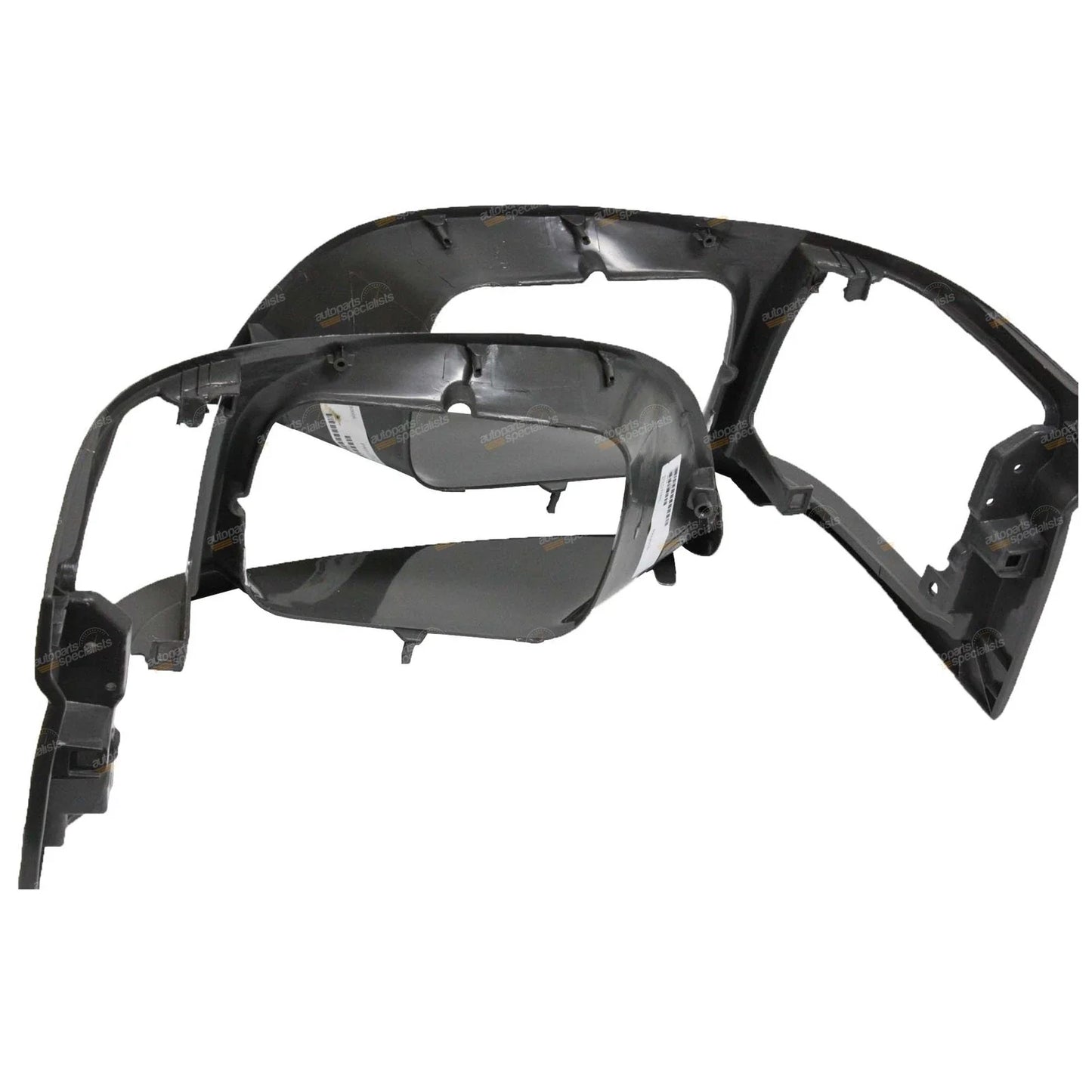 LH+RH Dark Grey Headlight Surround Pair for Toyota Hiace (1998–2005)
