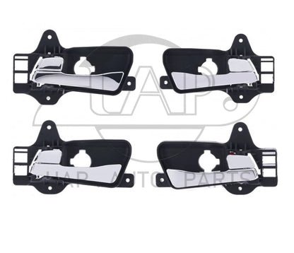 Set of 4 Chrome Inner Door Handles for Hyundai i30 (2007–2012)