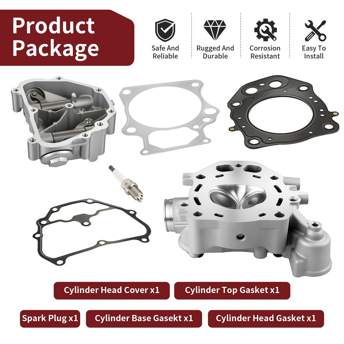 Set of 2 Cylinder Head Cover Gaskets for Honda Rancher 420 (2009–2024)