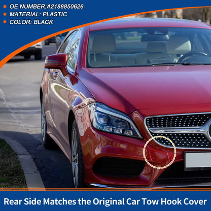 Tow Hook Cover for Mercedes-Benz CLS W218 (2012–2018) No.A2188850626 Black