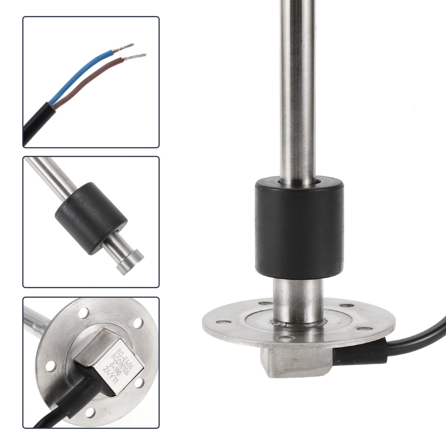 Fuel Sending Unit and Gauge Kit 0-190 Ohm for Boat Car Truck (0-190)