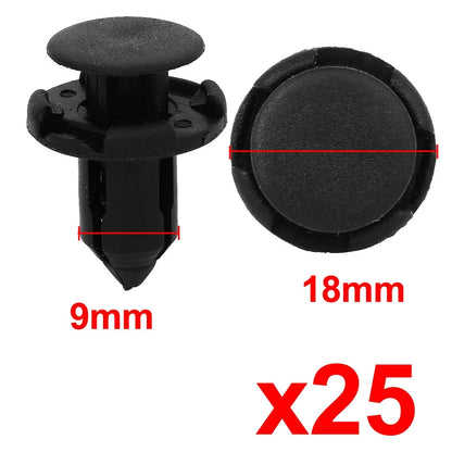 25 Pcs Interior Trim Clips for Honda (Various Models)