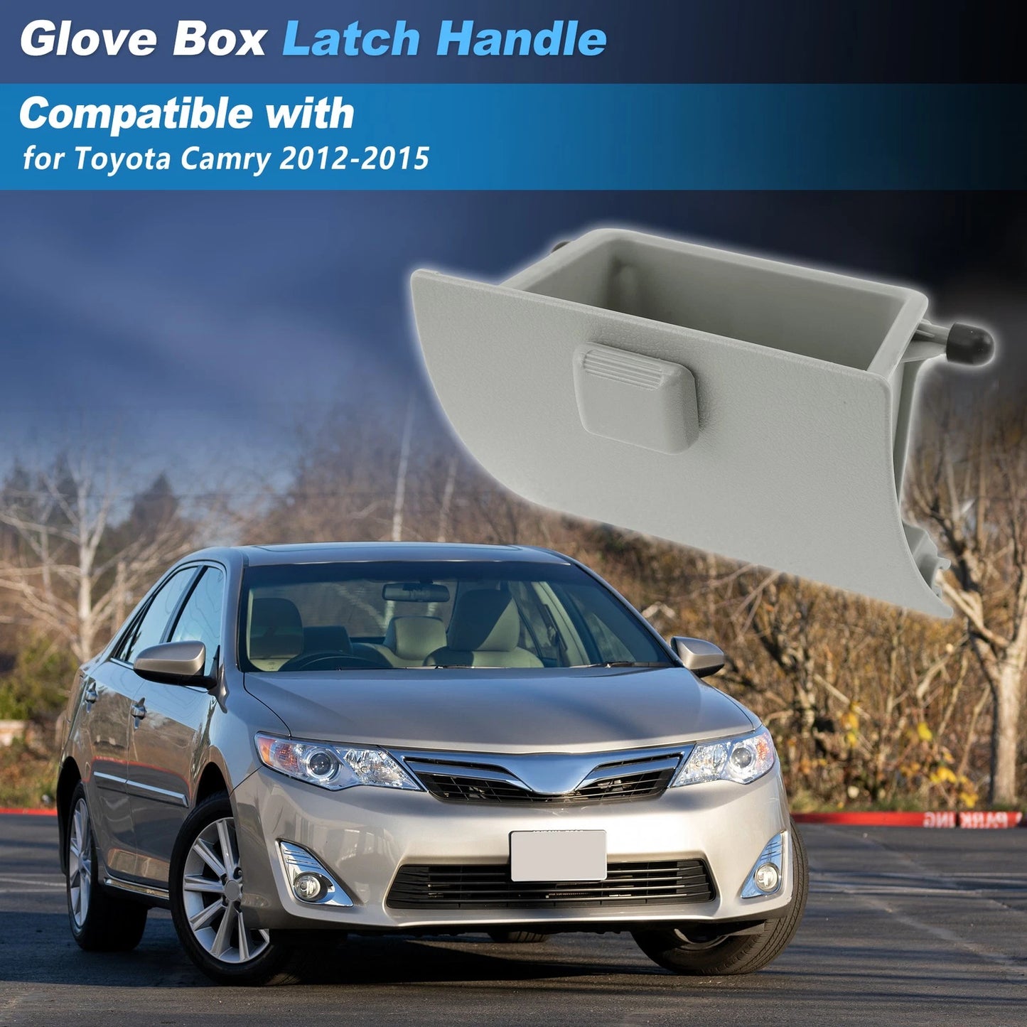 Glove Box Holder for Toyota Camry (2012–2015) 5545006030 Gray Plastic