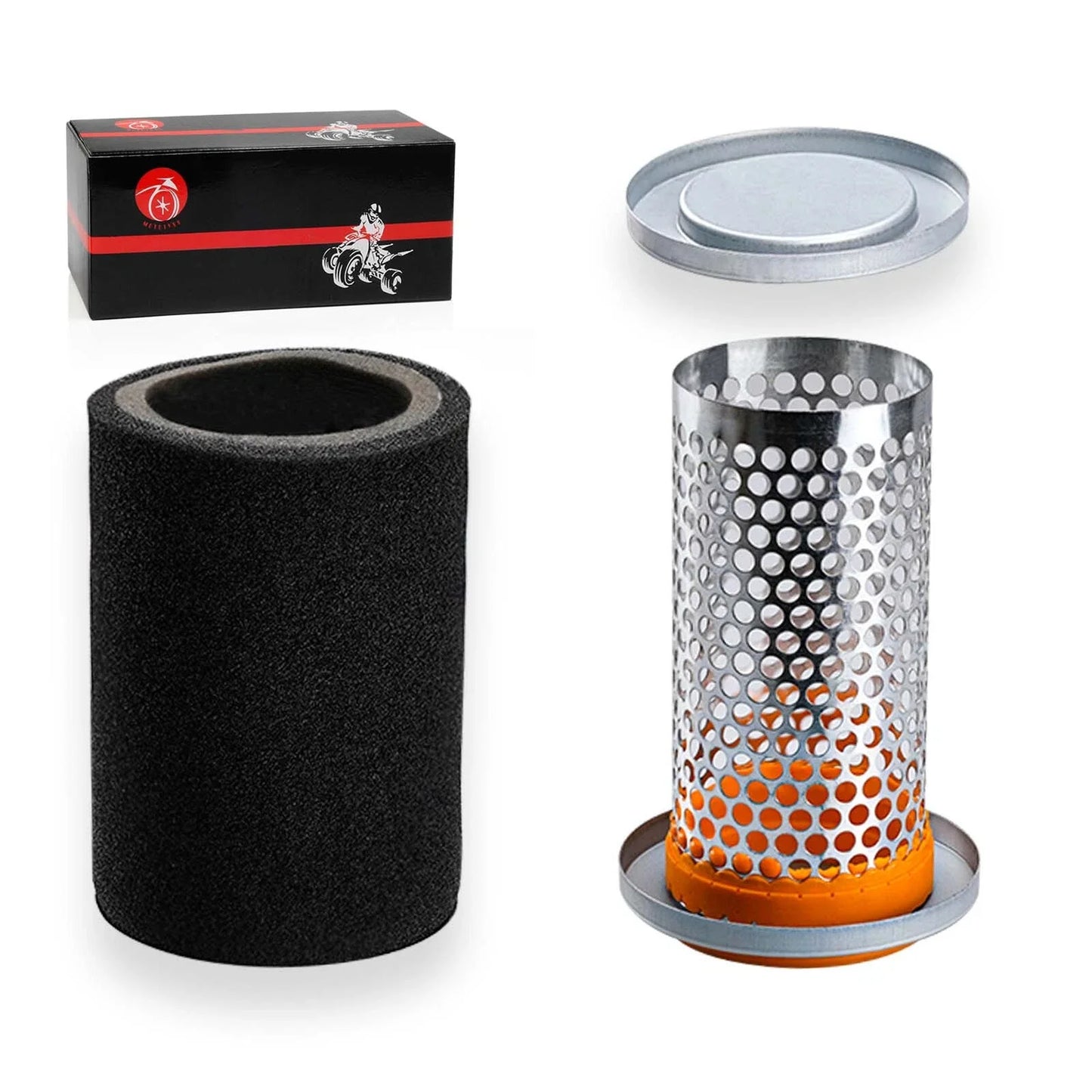 Air Filter & Guide Cage Cap for Yamaha Kodiak 400 450 (2002–2013)