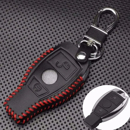 2 x Button Car Key Leather Protector Case for Mercedes A180 A200 A260