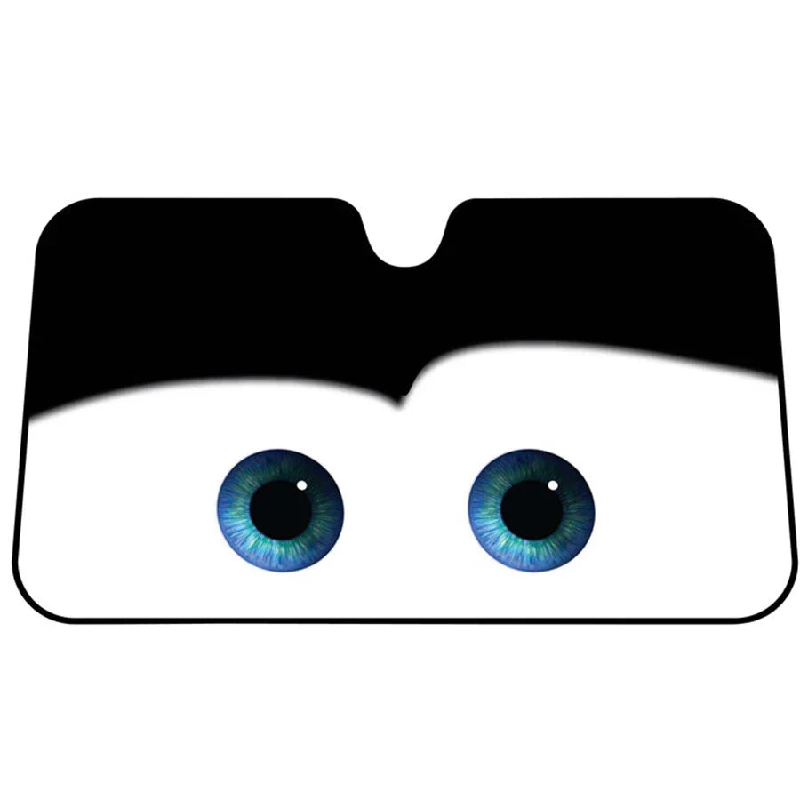 Cute Eye Folding Sun Shade Windshield Cover for Car (Universal Fit)