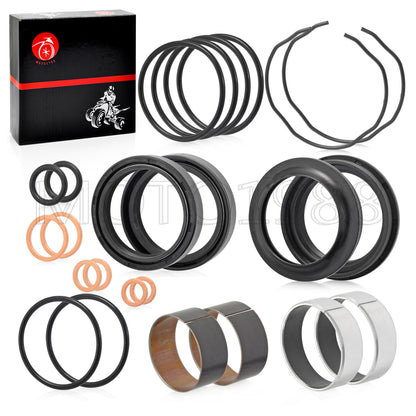 Fork Bushing Dust Oil Seals Kit for Suzuki GSX-R600 GSX-R750 GSF1200 (2001–2008)