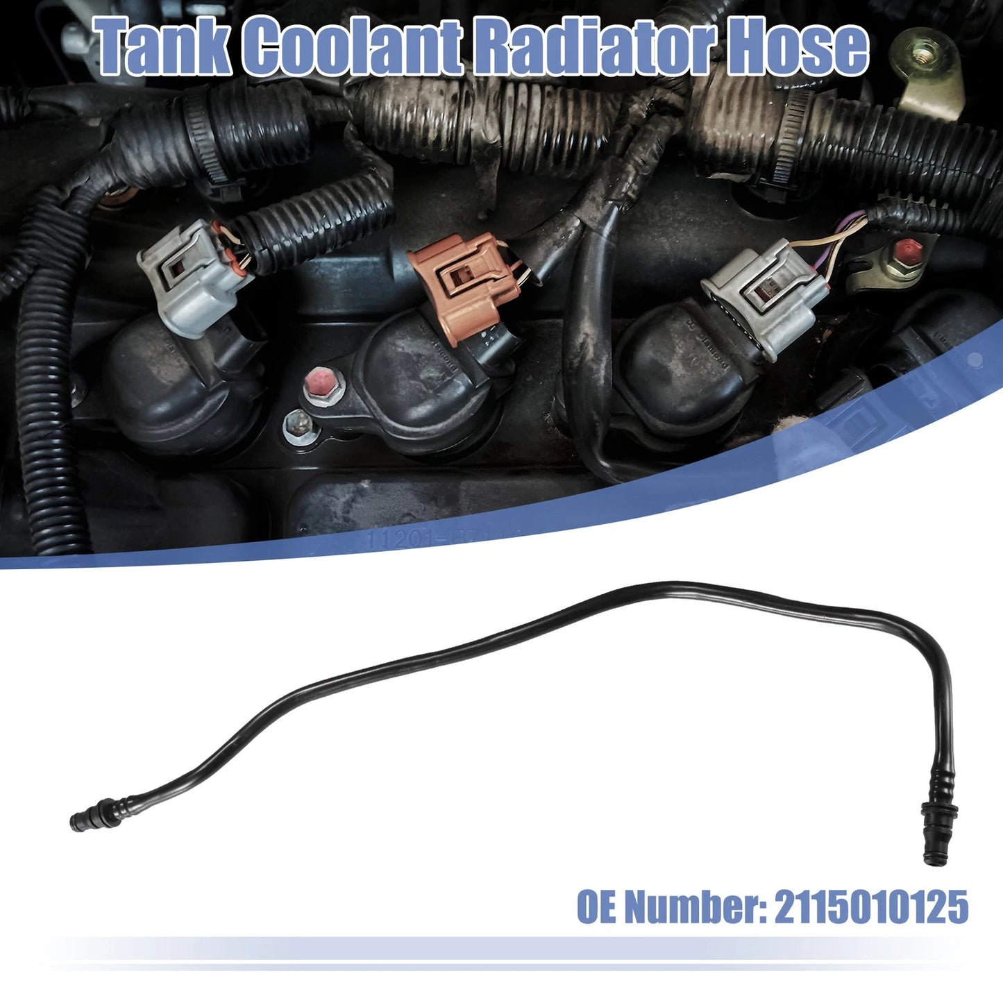 Heater Hose Radiator Expansion Tank Pipe for Mercedes-Benz E320 (1996–2002) No. 2115010125