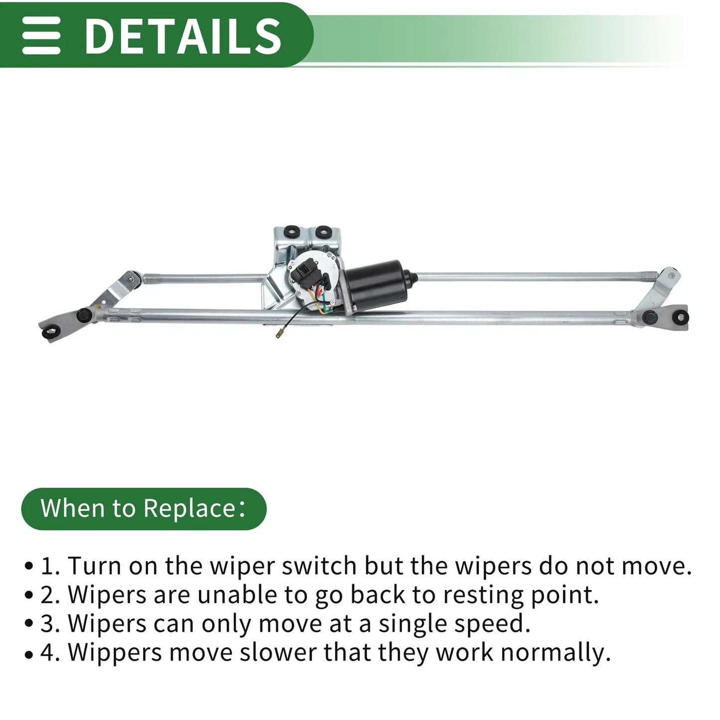 Windshield Wiper Motor Linkage Assembly for Dodge Ram 2500 (2003-2009)