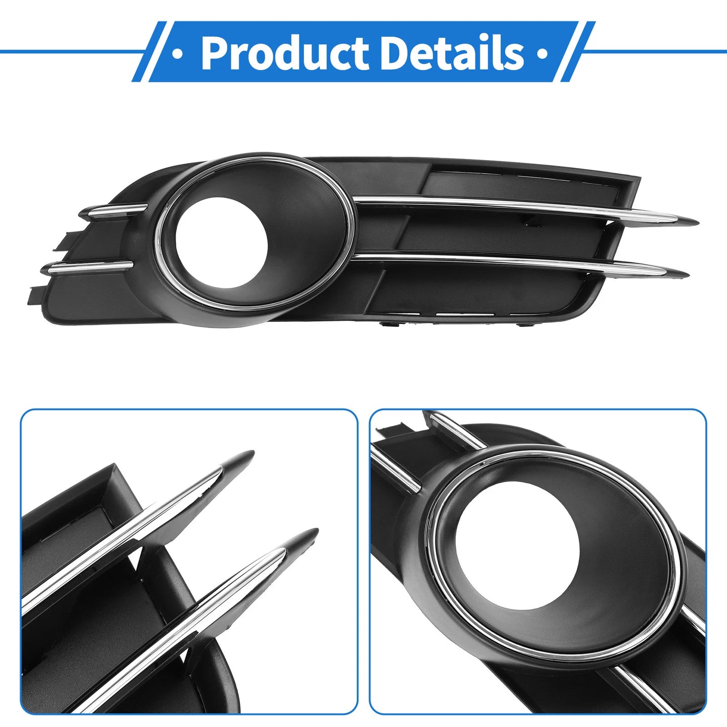 1pc Front Right Fog Light Grill for Audi A6 C7 (2011–2014) No. 4GD807682B ABS
