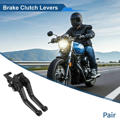 Short Brake Clutch Levers for Honda CBR500R (2013–2021) - Black, 1 Pair