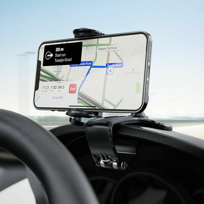 Universal 360° Mobile Phone Holder for Car GPS Navigation Dash Mount