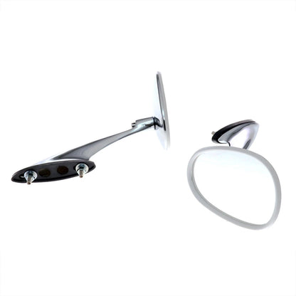 Chrome Ellipse Fender and Mirror Set for Volkswagen Beetle (1950–1967)