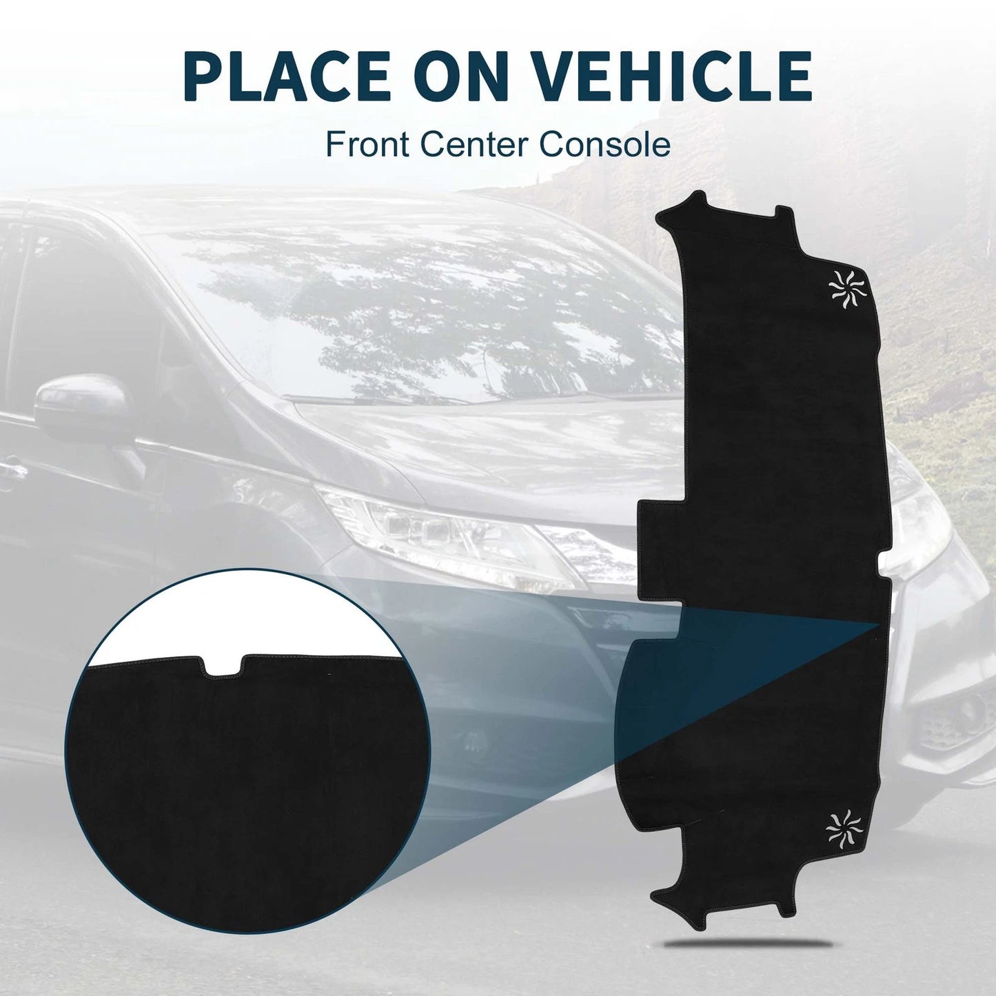 Dashboard Cover Mat for Honda Stepwgn Air Spada (2022–2023) Black