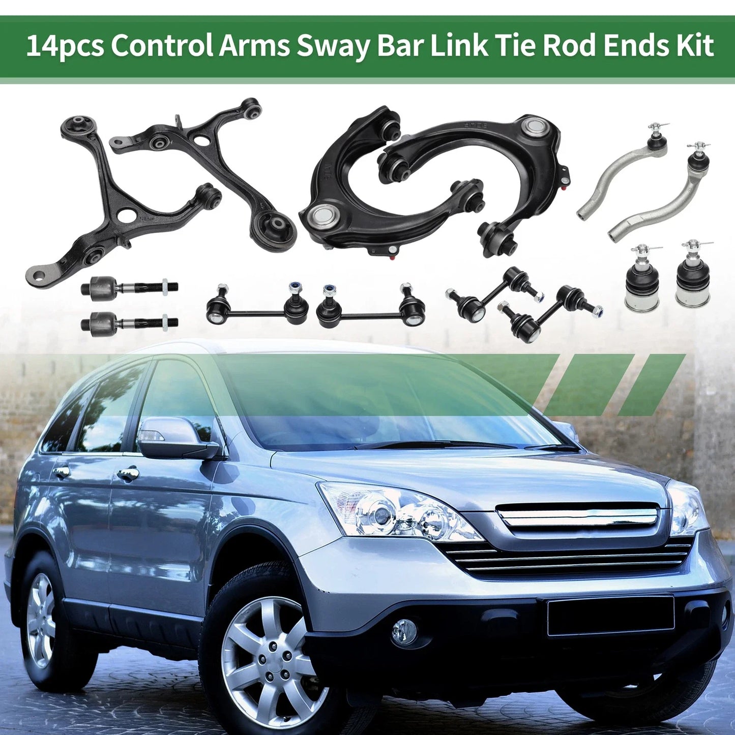 14 x Front Suspension Control Arm Kit for Honda Accord (2003-2007)