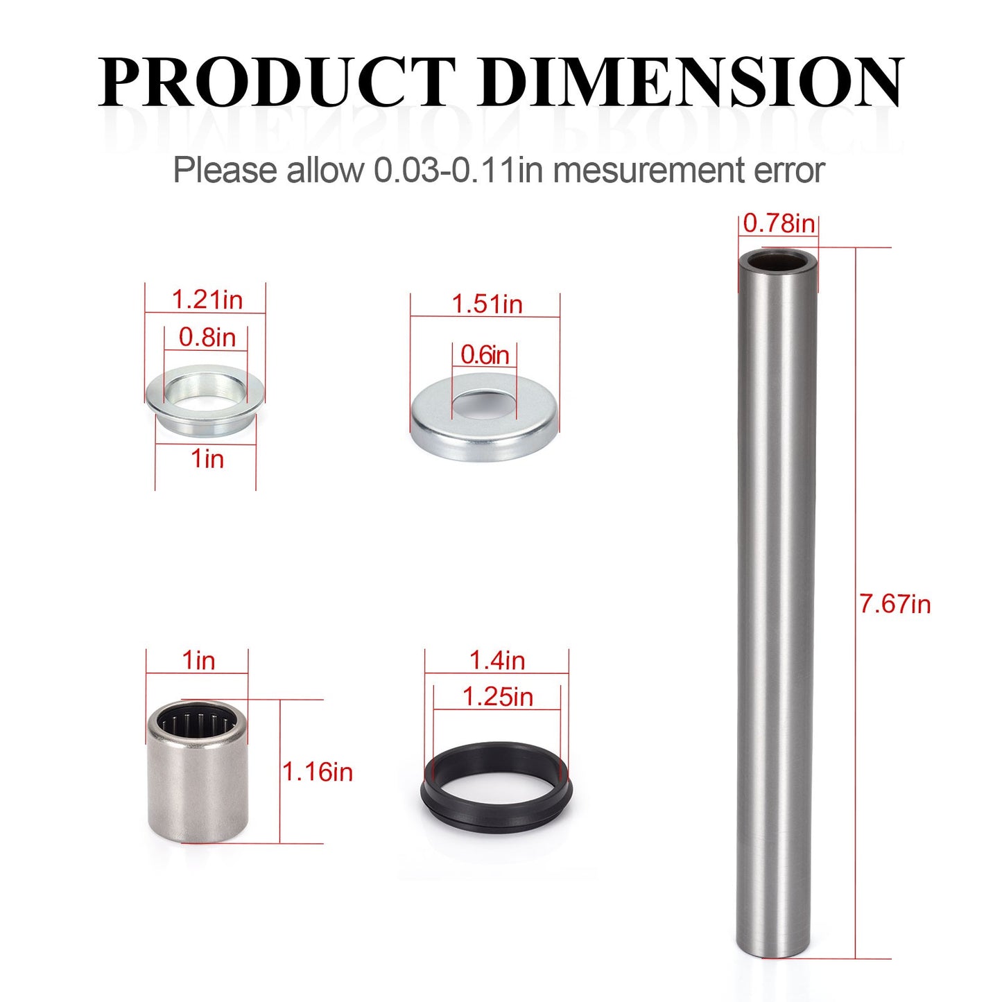 Swingarm Bushings & Needle Bearings Kit for Honda XR200R (1981–1983)